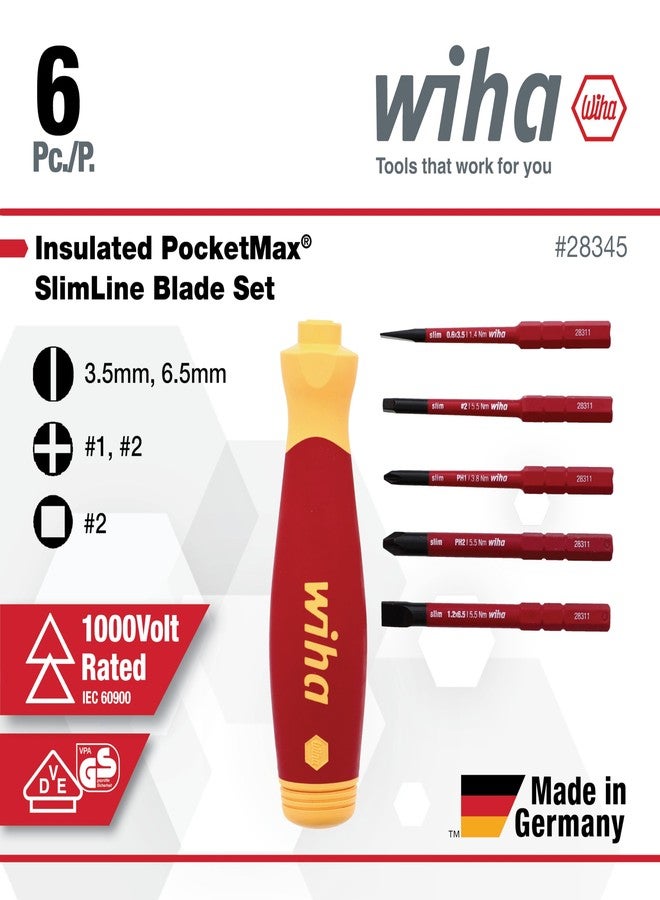 Wiha 28345 6 Piece Insulated SlimLine PocketMax Multi-Driver - Image 3