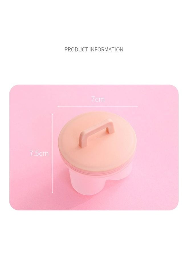 NIBEMINENT - 4 in 1 Poached Egg Mold Set Pink - Image 1