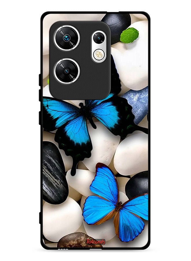 Tolwak Infinix Zero 30 4G Protective Case Cover Butterflies On Stones - Image 1