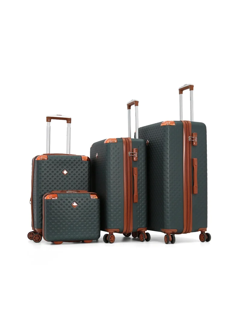 تيتان Hardshell Luggage Trolley Bag 3 Pieces Set With Beauty Case,Grey (BC-12",S-20",M-24",L-28")
