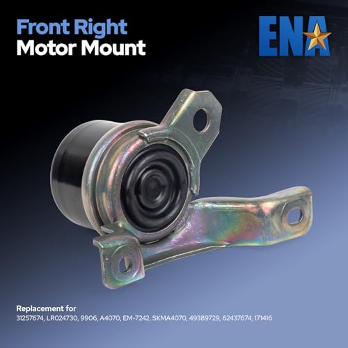 ENA تركيب محرك ENA وقاعدة نقل للسيارات A4070 A4099 A4098 A4071 مجموعة من 4 متوافقة مع فولفو 2011-2016 S60 2008-2015 S80 XC70 2015 2016 V60 XC60 2008-2010 V70 بديل لـ 9906 10001 10035 9907 - Image 3