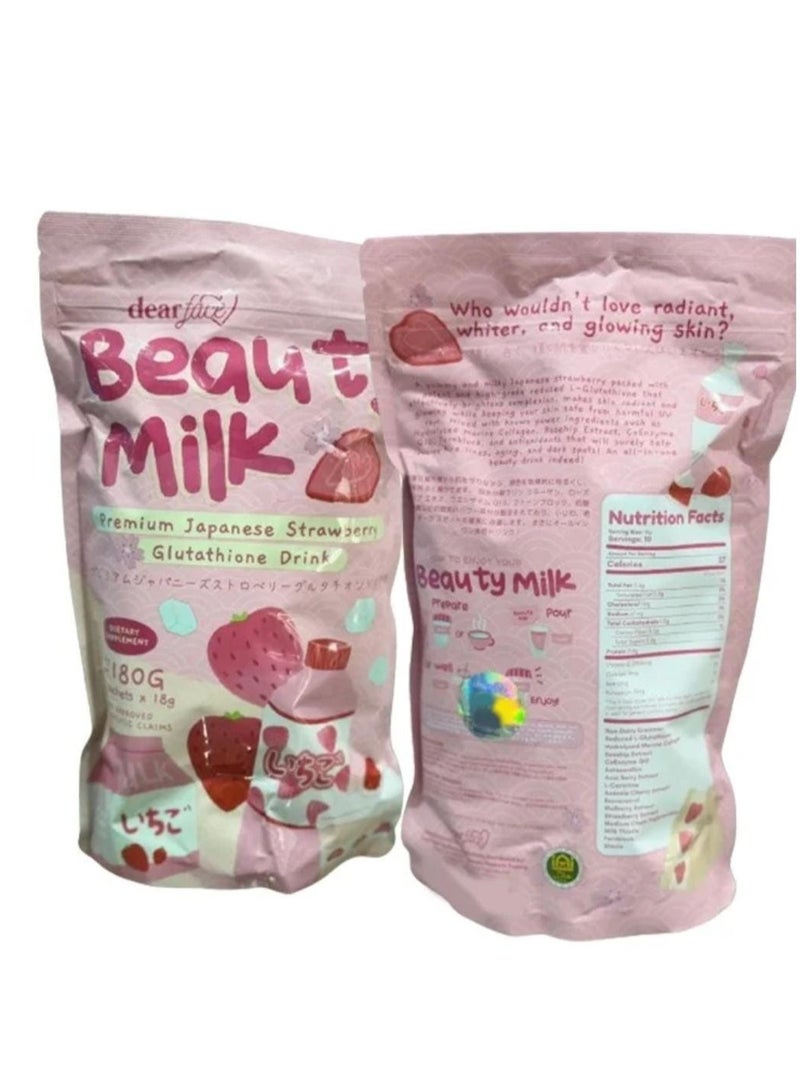 dear face Premium Japanese Strawberry Glutathione drink 180 G - Image 2