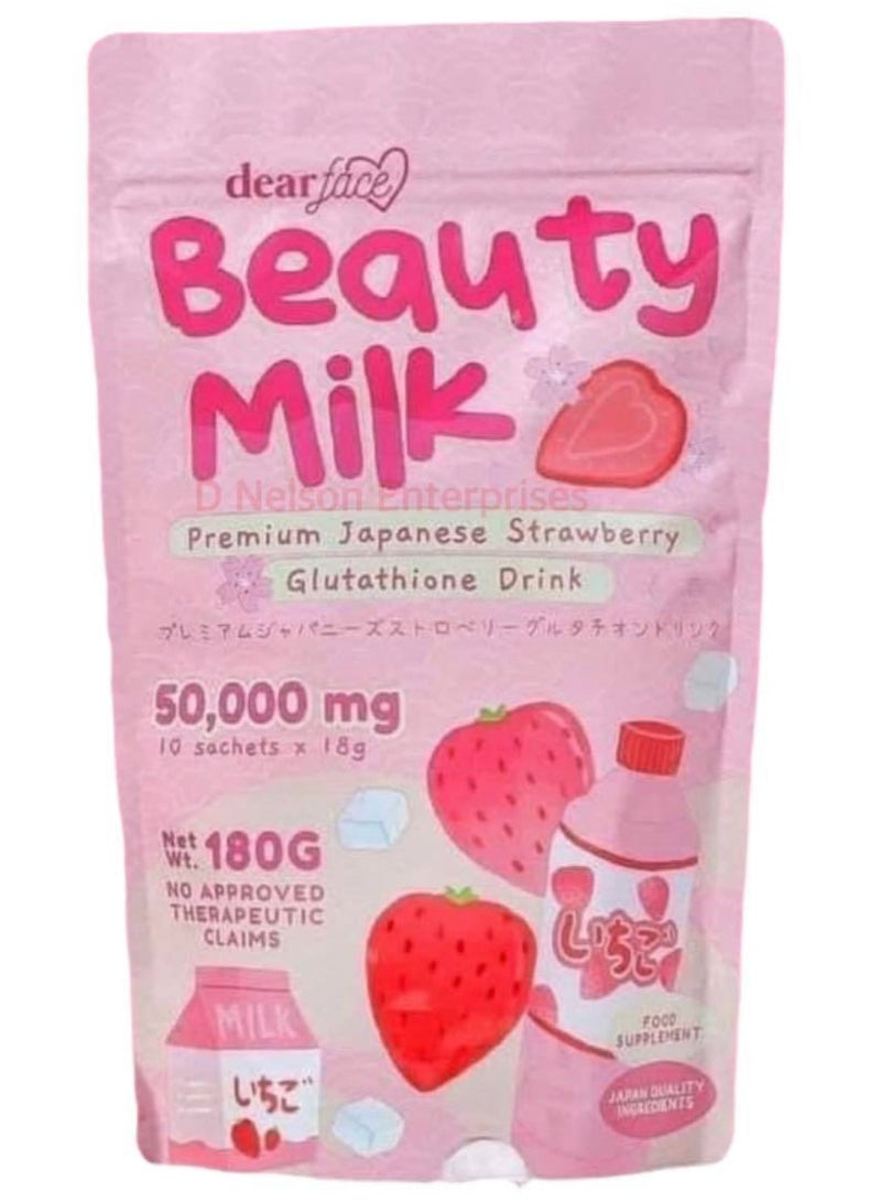 dear face Premium Japanese Strawberry Glutathione drink 180 G - Image 4