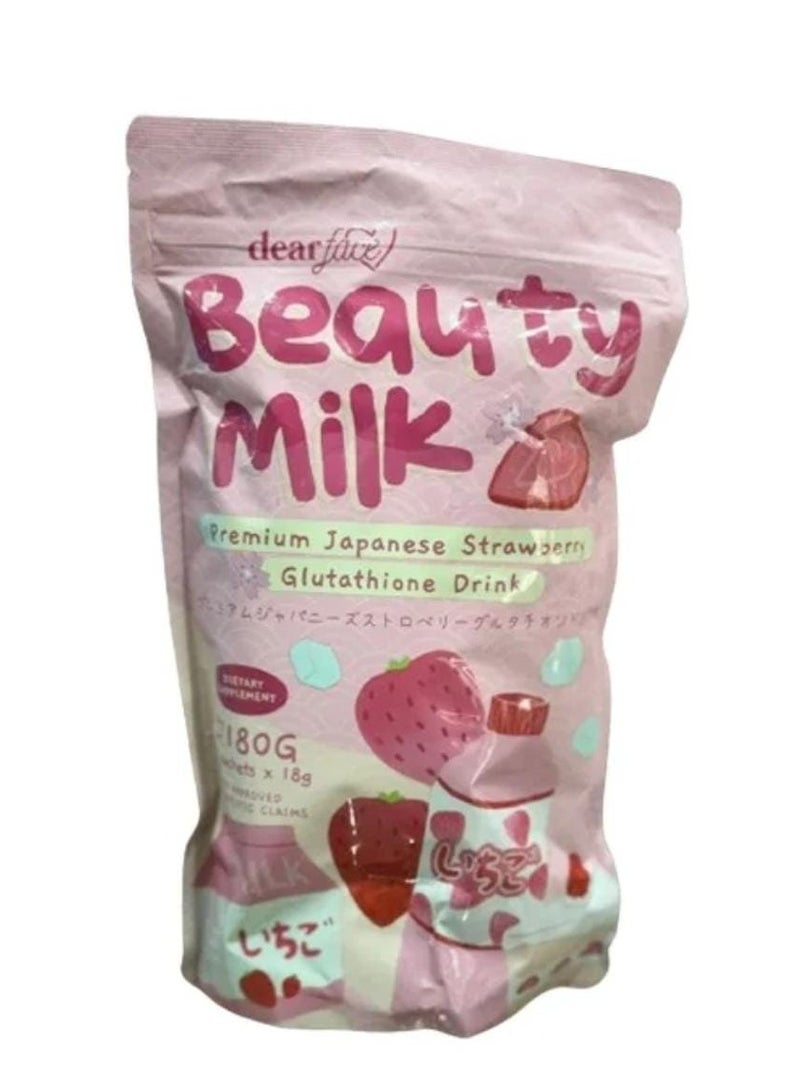 dear face Premium Japanese Strawberry Glutathione drink 180 G - Image 1