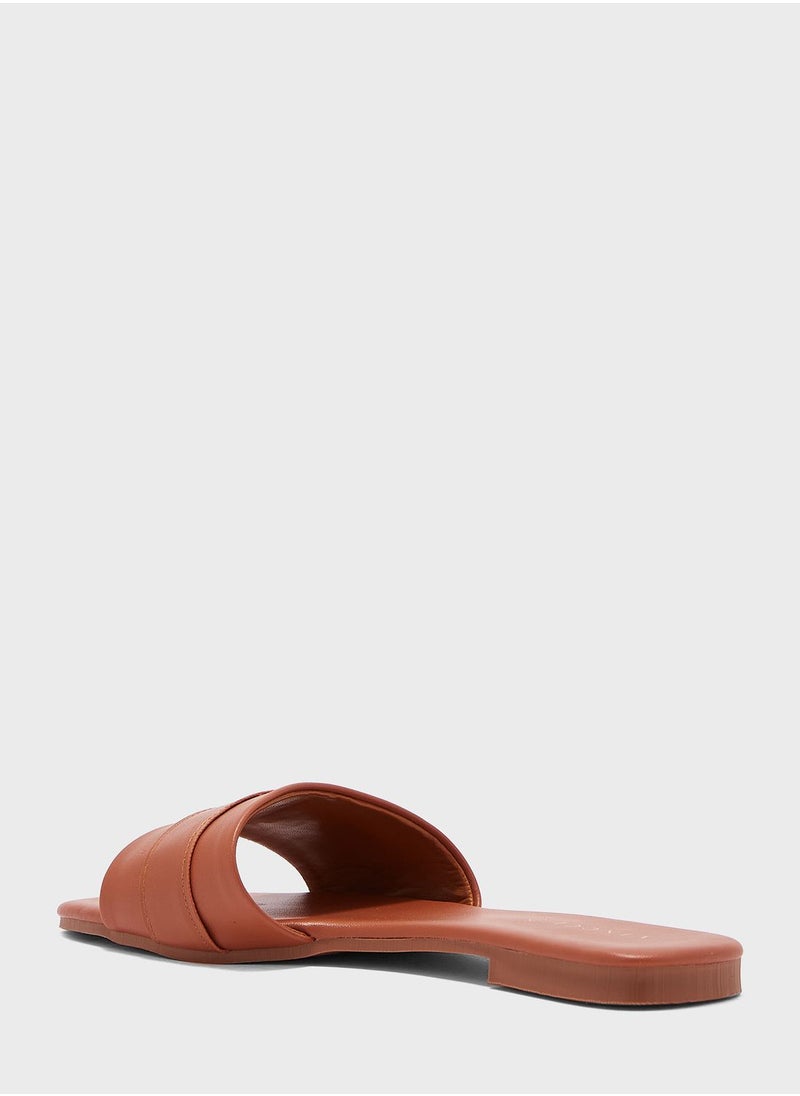 Vincci - Single Strap Flat Sandals - Image 1