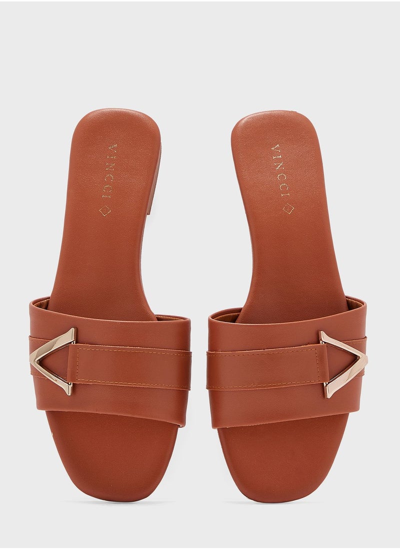 Vincci - Single Strap Flat Sandals - Image 1