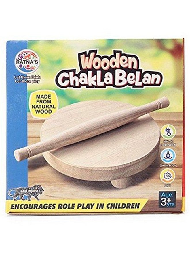Ratna's Wooden Chakla Belan Set for Kids.Made up of Soft Wood, fine Finish and Durable - Image 4