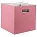 DII DII Hard Sided Collapsible Fabric Storage Container for Nursery, Offices, & Home Organization, (13x13x13") - Solid Rose - Image 2