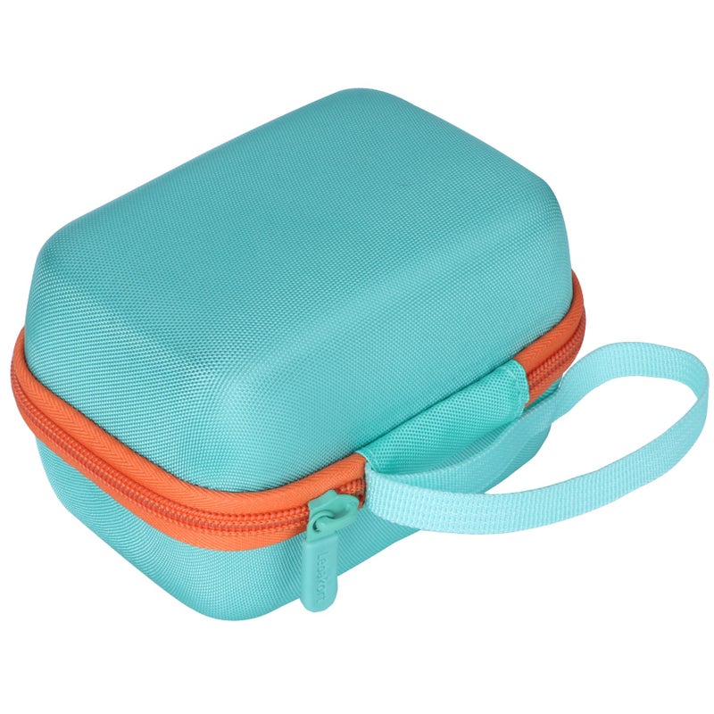 Lebakort Hard Case Compatible with Yoto Mini Kids Audio Music Player Children Speaker Plays Audiobook Cards Radio (Teal + Orange Case) - Image 5