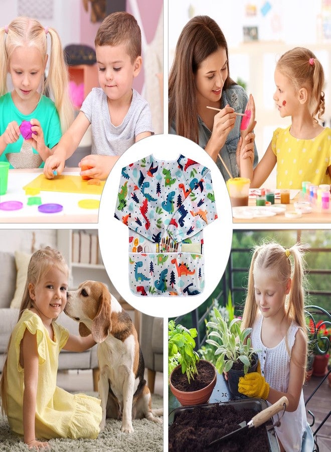 IKAYAS Kids Art Smock, Smocks for Waterproof Long Sleeve Art Smocks for Kids 3-5 (1) - Image 5