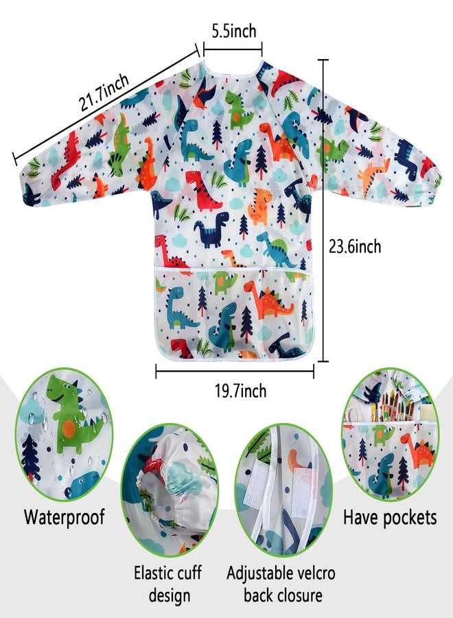 IKAYAS Kids Art Smock, Smocks for Waterproof Long Sleeve Art Smocks for Kids 3-5 (1) - Image 2