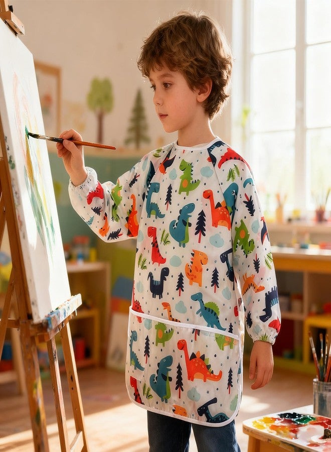 IKAYAS Kids Art Smock, Smocks for Waterproof Long Sleeve Art Smocks for Kids 3-5 (1) - Image 3