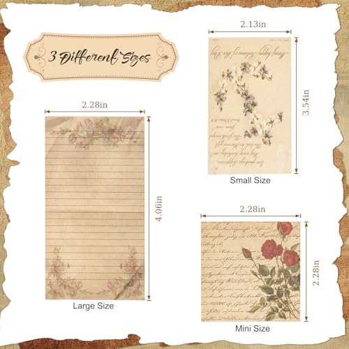 MOSA BEAR 240 Sheets Scrapbook Paper, Journaling Scrapbooking Supplies, Aesthetic Decorative Sheet of Paper, ScrapBook Materials for Planner, Bullet Journaling, Junk Journal, Retro Crafts - Image 2