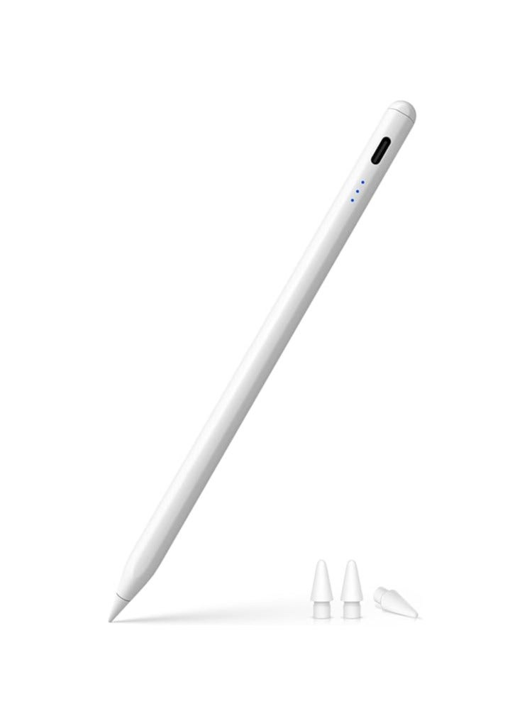 iPad Compatible Stylus (2018-2025) – Quick Charge, Palm Rejection, Tilt Sensitivity, Pixel Precision, Compatible with iPad Pro, Air, Mini, and Standard iPad Models - Image 1