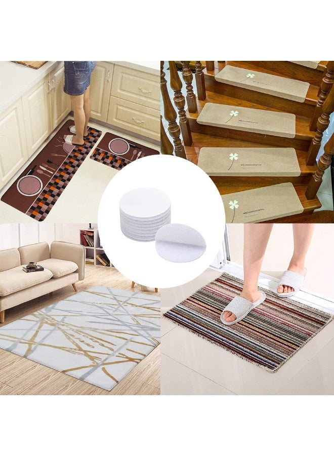 DOUGEI 12 Pairs 2 Inch Round Hook and Loop Dots,Adhesive Stickers- Removable Heavy-Weight Round Sticky Tapes Wall Mounting Tapes White Hook and Loop Tape for Home or Office Use - Image 5