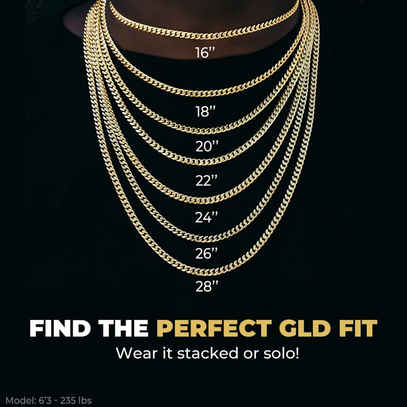 GLD Cuban Link Chain for Men and Women - 5MM, 28", 18K Gold-Plated Miami Cuban Chain with Premium Travel Pouch - Snatch-Proof, Sweat-Proof, Fade-Resistant - Lifetime Quality, Designed in Miami - Image 4