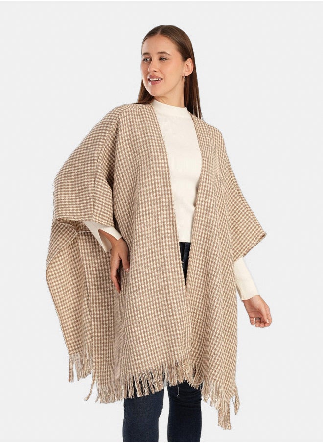 Clue Tweed One Size Poncho  - Image 1