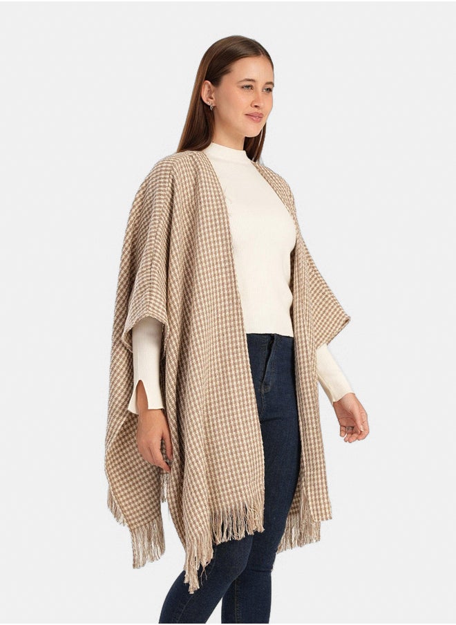 Clue Tweed One Size Poncho  - Image 2