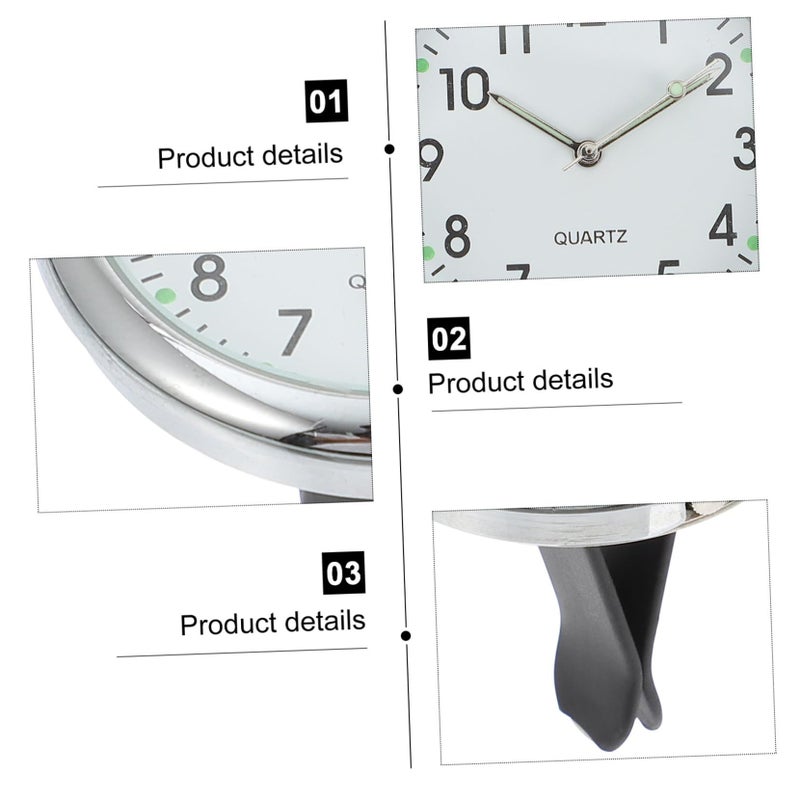 Car Mini Adhesive Dashboard Luminous Auto Clock Digital Vehicle Display With Clear Numbers For Car Home Office - Image 3