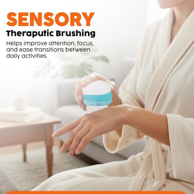 Clipper Mill Wilbarger Method Therapy Brush, 6 Pack (Colored) - Therapressure Sensory Brush for Occupational Therapy and Brushing Protocol - Image 3