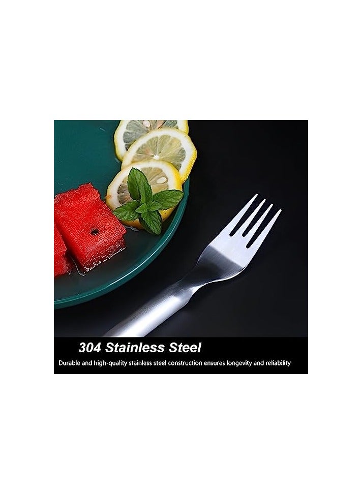 Erorex 2 Pack Watermelon Fork Slicer Cutter, 2-in-1 Summer Stainless steel Watermelon Fruit Cutter with Melon Baller Scoop, Fruit Knife Carving Tool Kitchen Gadgets for Family Parties Camping - Image 4