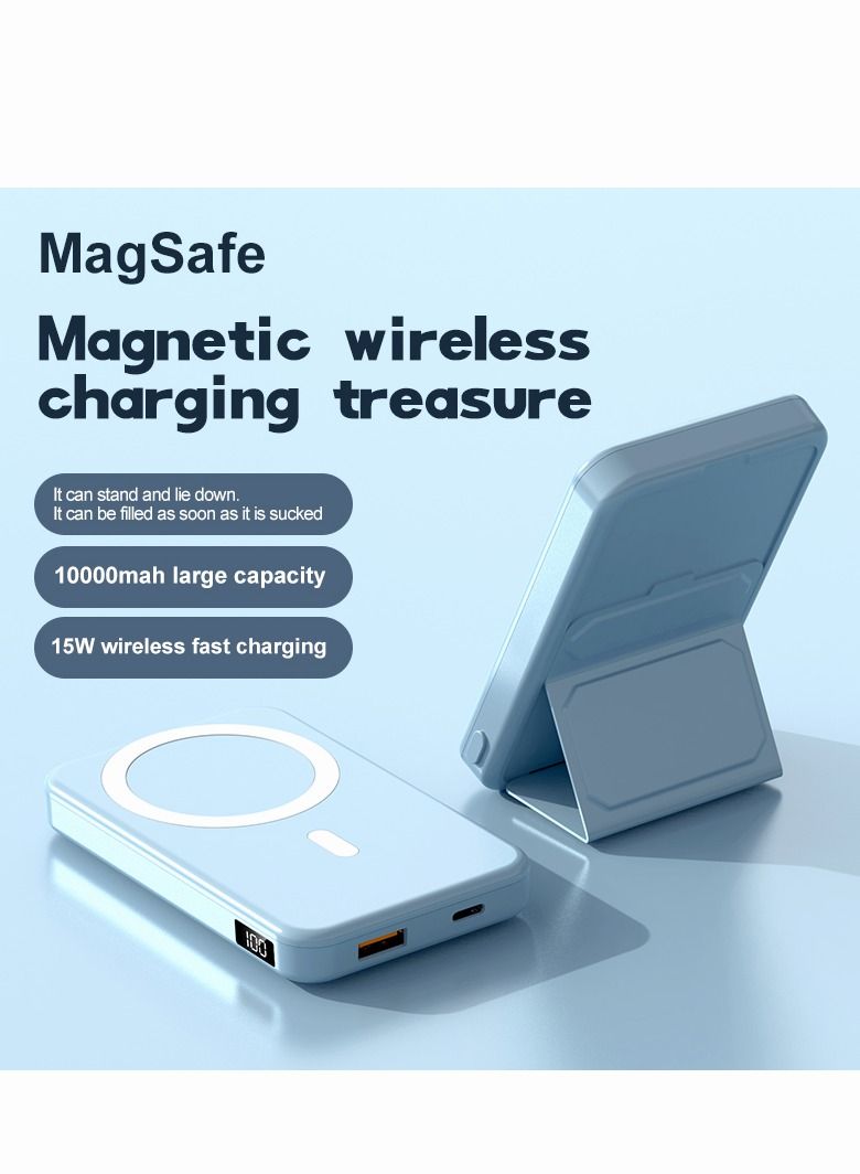 GULFLINK Magnetic Portable Power Bank Charger for Apple iPhone 15/14/13 Series 10000mah Green - Image 2