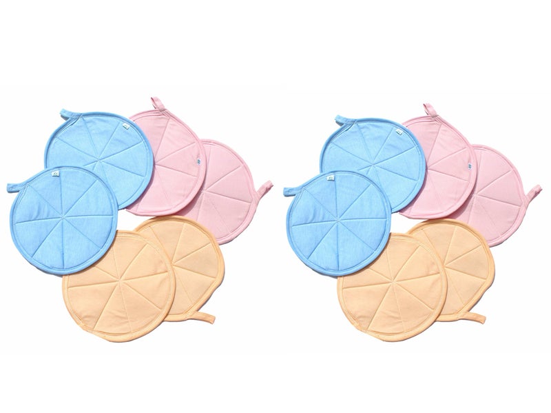 Mandhania Cotton Roti Cover (Assorted Colour) -Pack of 12 - Image 1