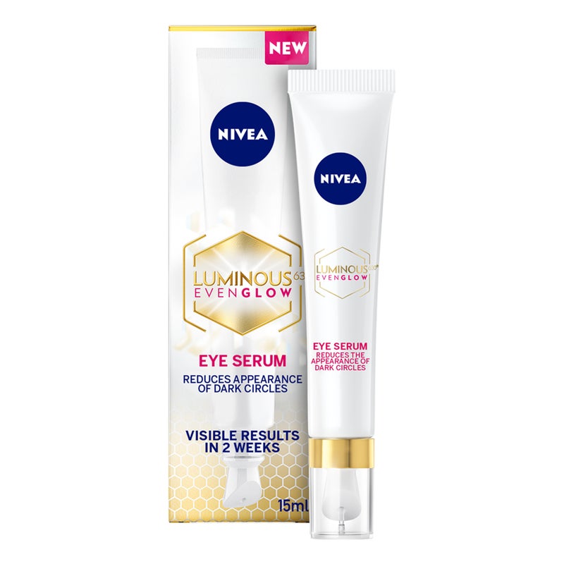 Nivea Eye Serum Luminous630 Even Glow Spot Darkening Protection 15ml