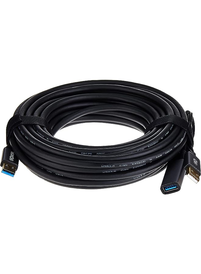 MOWSIL USB 3.0 Extension Cable, 10 Meter Length, Black, MOUE10