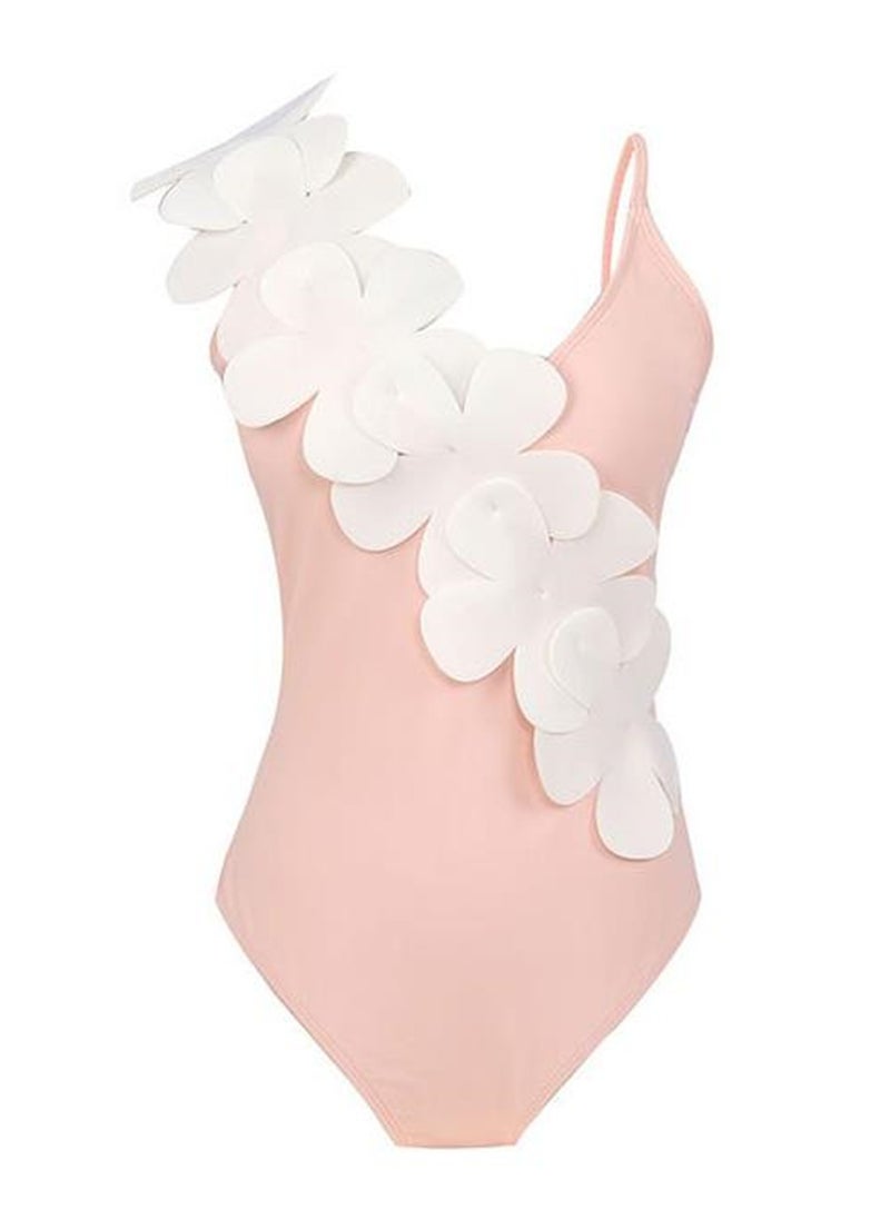 Generic - 2pcs one piece swimsuit lace up swimsuit skirt swimsuit set - Image 1