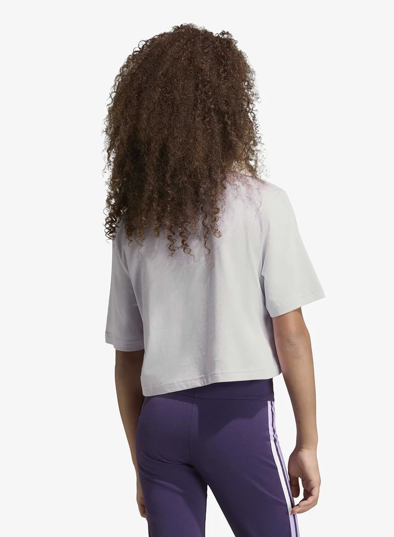 اديداس Youth Everyday Glam Cropped Graphic T-Shirt