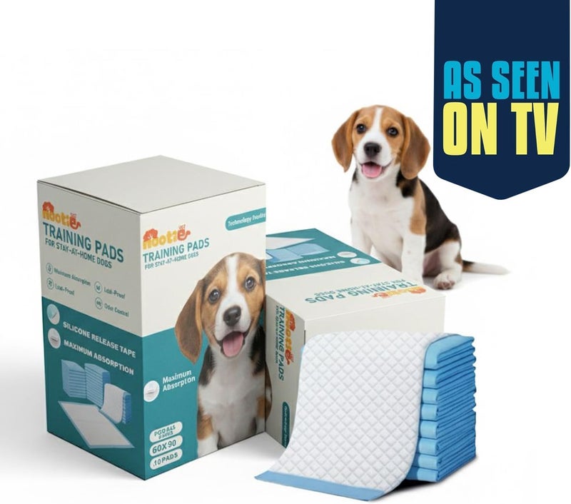 nootie Disposable Pet Training Pads Puppy Pee and Quick Drying Surface & Absorbent Core, Suitable for Medium/Large Breed Pets, Dogs, Cats -, 10 Pieces (60x90 cms) - Image 2
