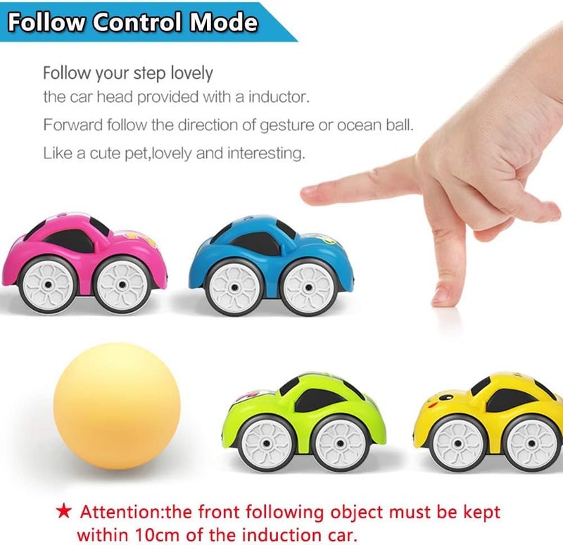 HITRUZ Sensor Car Toy for Kids | Gesture Sensor Magic Car with Hand Control | Smart Automatic Toy Car with Follow, Track Line, Obstacle Avoidance & Music | Rechargeable Kids Toy Age 3+ - Image 4