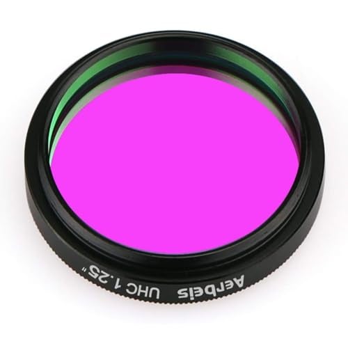 Aerbeis UHC Telescope Filter 1.25 inches UHC Filter Ultra HIGH Contrast Filter Astrophotography to Improve The Image Contrast Reduces Light Pollution Filter Telescope Accessories - Image 2