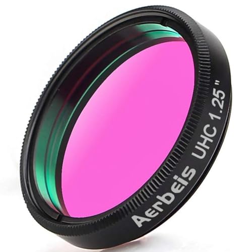 Aerbeis UHC Telescope Filter 1.25 inches UHC Filter Ultra HIGH Contrast Filter Astrophotography to Improve The Image Contrast Reduces Light Pollution Filter Telescope Accessories - Image 1
