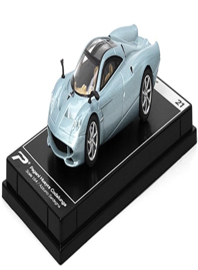 PosterCars - 1:64 Scale Pagani Huayra Codalunga Azzuro Sardegna Blue Hypercar League Collection No.21 - Image 1