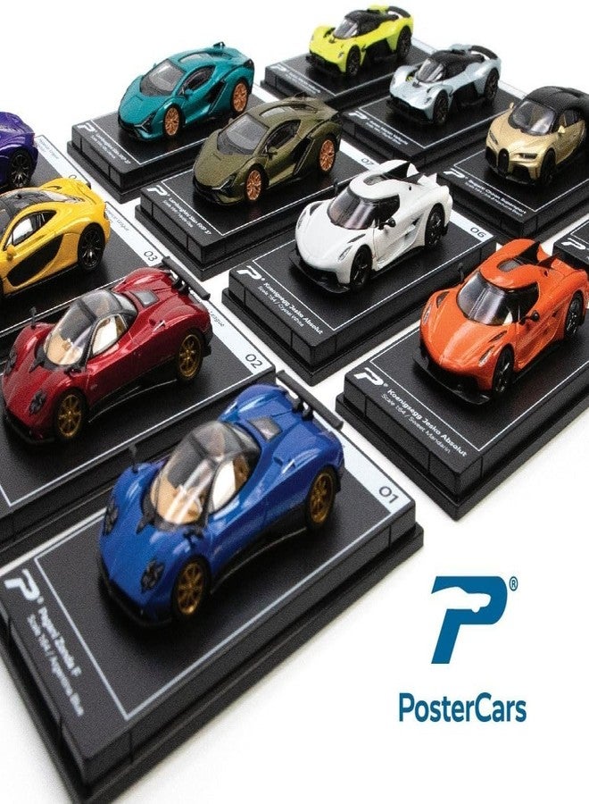 PosterCars - 1:64 Scale Pagani Huayra Codalunga Azzuro Sardegna Blue Hypercar League Collection No.21 - Image 2