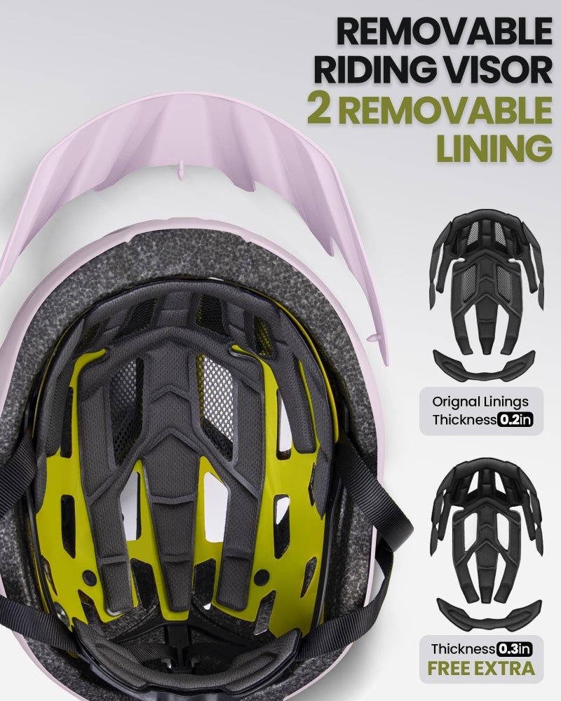 OutdoorMaster MIPS Adult Recreational Cycling Helmet - Misty Sakura,M - Image 3
