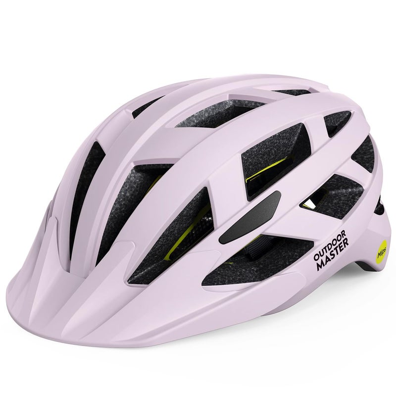 OutdoorMaster MIPS Adult Recreational Cycling Helmet - Misty Sakura,M - Image 1