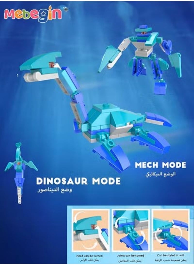 4PCS Dinosaur Building Set for Kids, Educational DIY Dinosaurs Toys, Small Particles Assembled Puzzle Building Block, Transformable Dinosaur Toys, DIY Mini Building Blocks Toys, Ideal Gift for Kids Aged 6+
