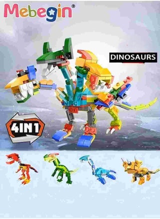 4PCS Dinosaur Building Set for Kids, Educational DIY Dinosaurs Toys, Small Particles Assembled Puzzle Building Block, Transformable Dinosaur Toys, DIY Mini Building Blocks Toys, Ideal Gift for Kids Aged 6+ - pzsku/Z5EBBB1FE4EF5B20C3061Z/45/1742787158/05cf876e-4107-464d-9e0a-d407aebb415c