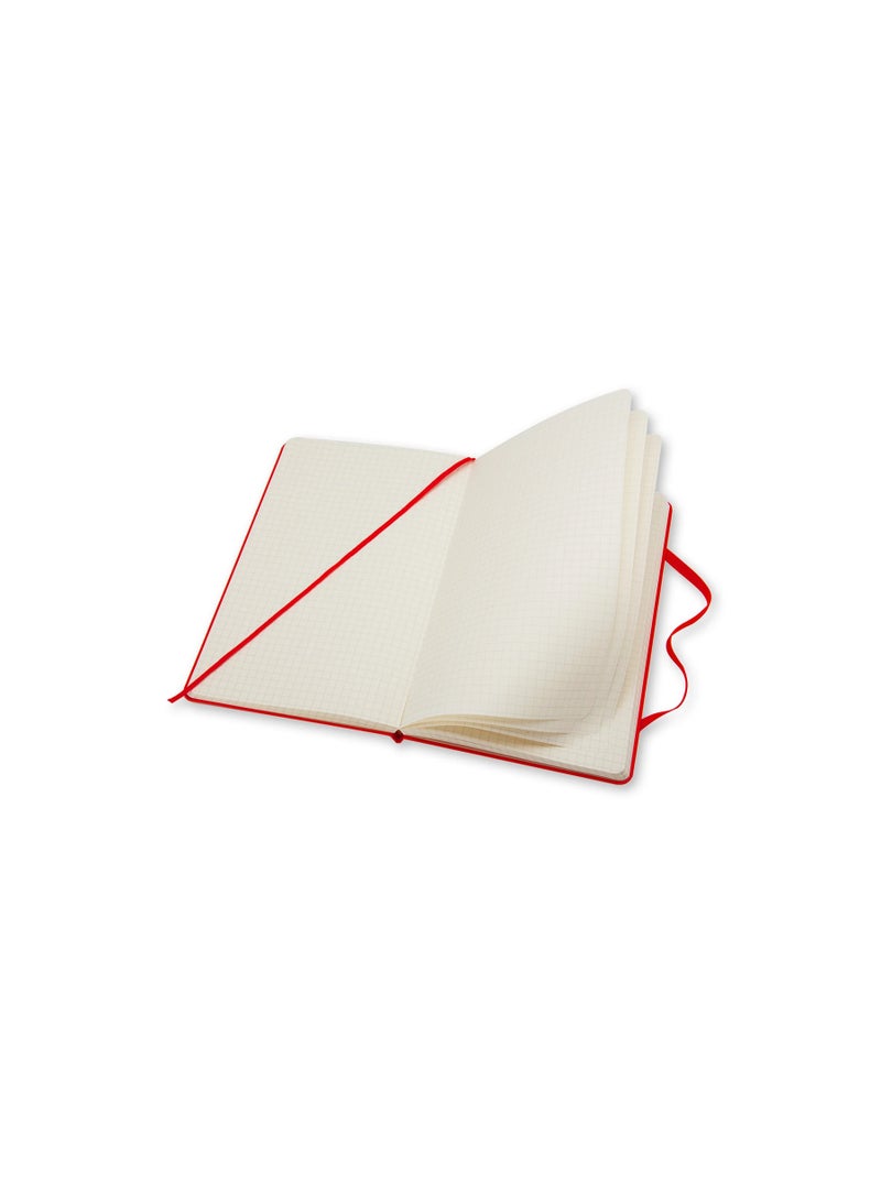 MOLESKINE Large Notebook Squared Pages Scarlet Red Hard Cover Limited F2 Edition 240 Pages - Image 2