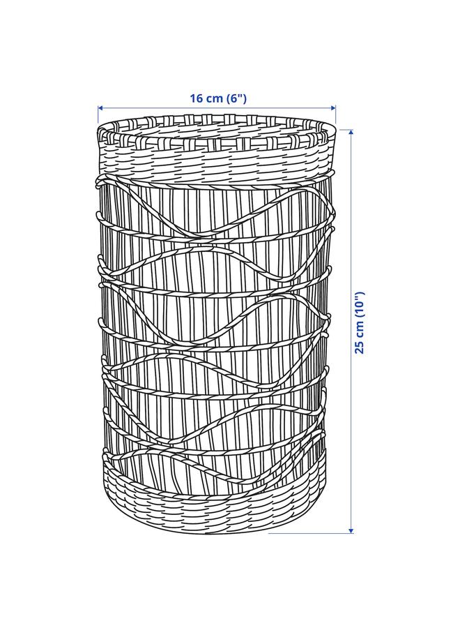 زبون فانوس لشمعة كتلة، مصنوع يدويًا من نبات القصب - Image 5