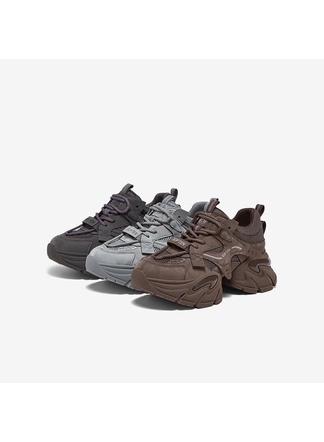 Basto 26 Spring Dad Sneakers Trendy Sports Thick-soled Height-increasing Women's Casual Shoes G8897am6 Purple Size 36 - Image 4