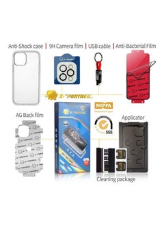 Anti-Bacterial Protection Package For Apple iPhone 12 Clear