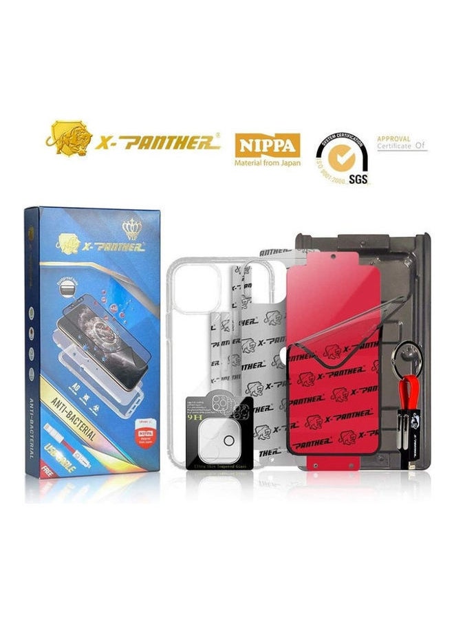 NIBEMINENT - Anti-Bacterial Protection Package For Apple iPhone 12 Clear - Image 1