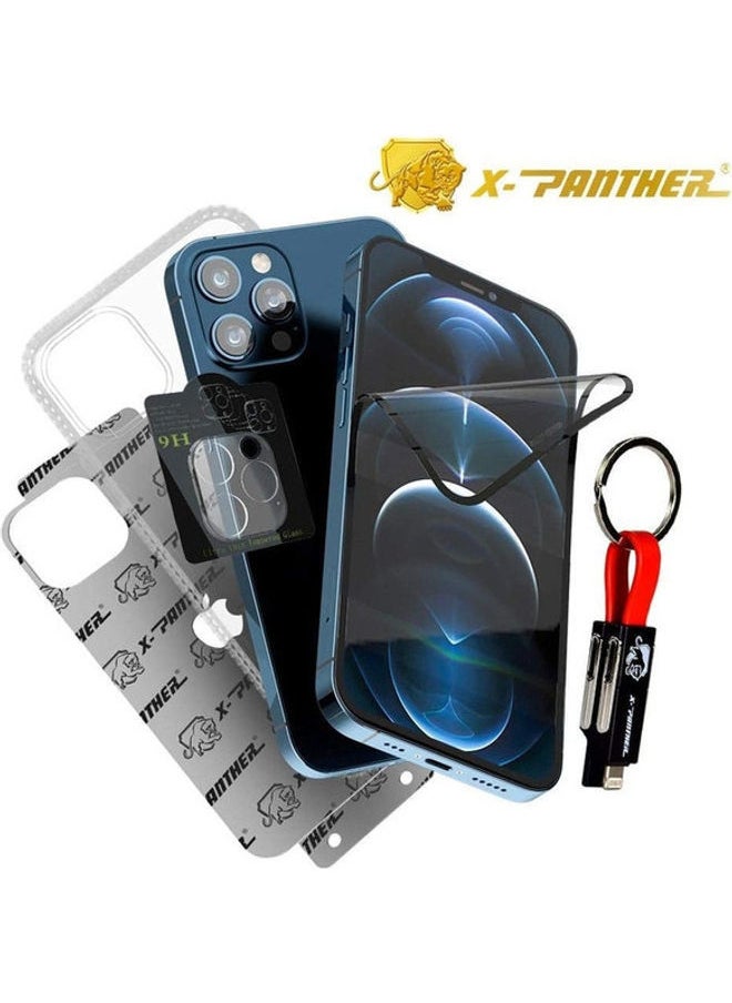 NIBEMINENT - Anti-Bacterial Protection Package For Apple iPhone 12 Clear - Image 1
