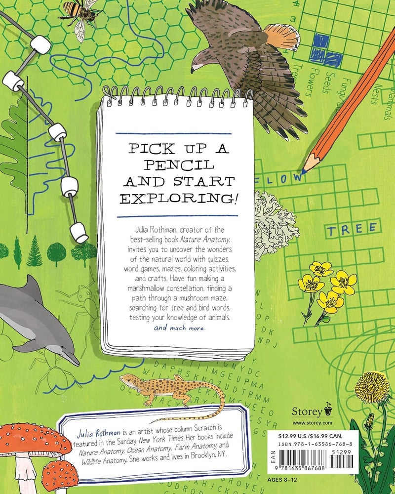 Julia Rothman's Nature Anatomy Activity Book: Match-Ups, Word Puzzles, Quizzes, Mazes, Projects, Secret Codes + Lots More - Image 2