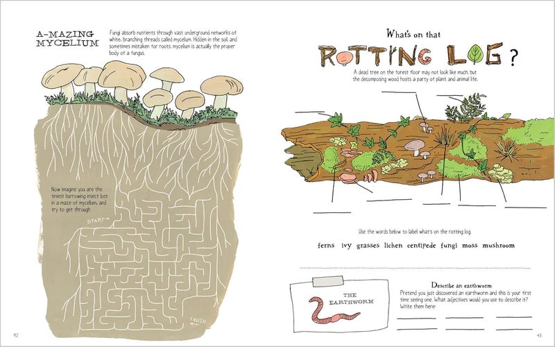 Julia Rothman's Nature Anatomy Activity Book: Match-Ups, Word Puzzles, Quizzes, Mazes, Projects, Secret Codes + Lots More - Image 5