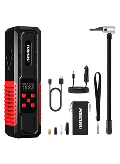 FOWAWU FOWAWU 150PSI 7800mAh Car Portable Air Compressor,Electric Air Pump Rechargeable Battery Power Bank with Digital LCD/LED Flashlight/DC 12V, Mini Portable Tire Inflator for Car/Bike/Motorcycle/Ball  - Image 1